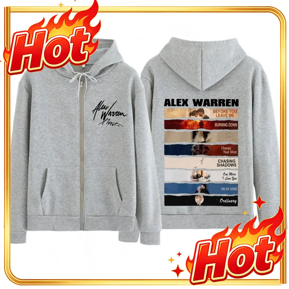 Singer Alex Warren 2026 Tour P - Mens Fashion Zip Up Hoodies recension och pris
