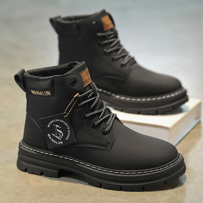 Classic Men High Top Boots Hig - Men'S Fashion Videos recension och pris