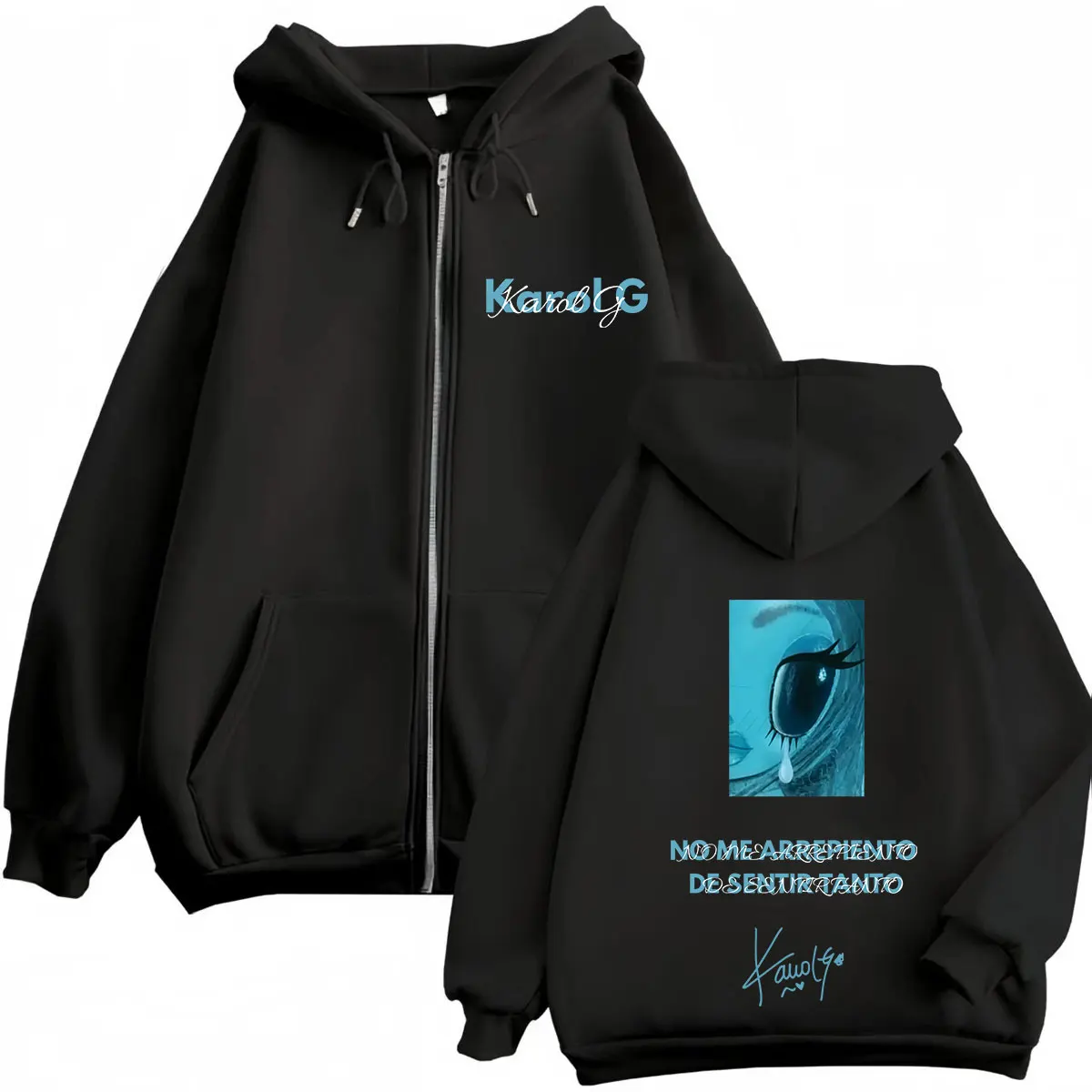 Karol G Album No Me Arrepiento - Mens Fashion Zip Up Hoodies recension och pris