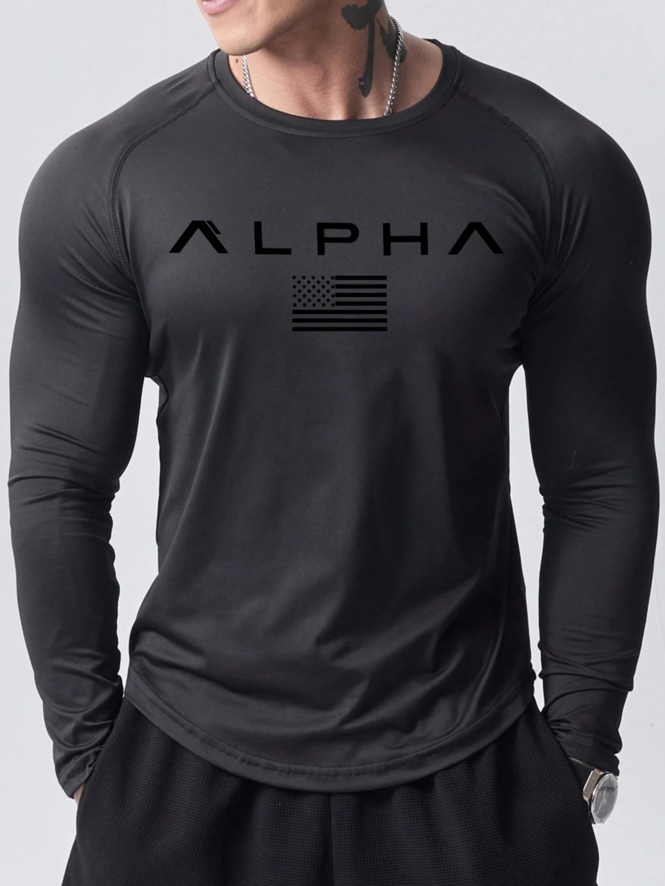 New men's long-sleeved T-shirt - Mens Fashion Clothes recension och pris