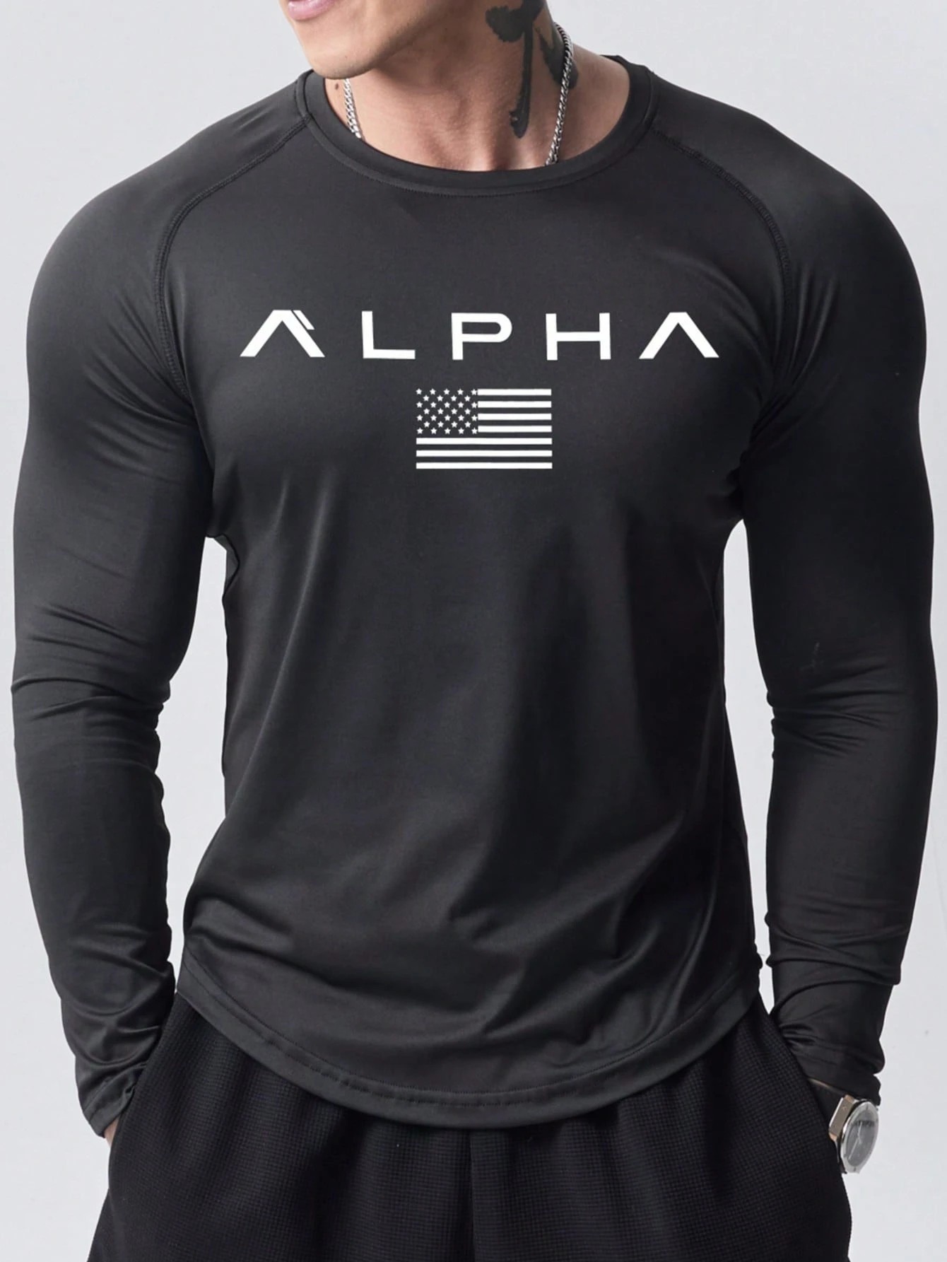 New men's long-sleeved T-shirt - Mens Fashion Clothes recension och pris