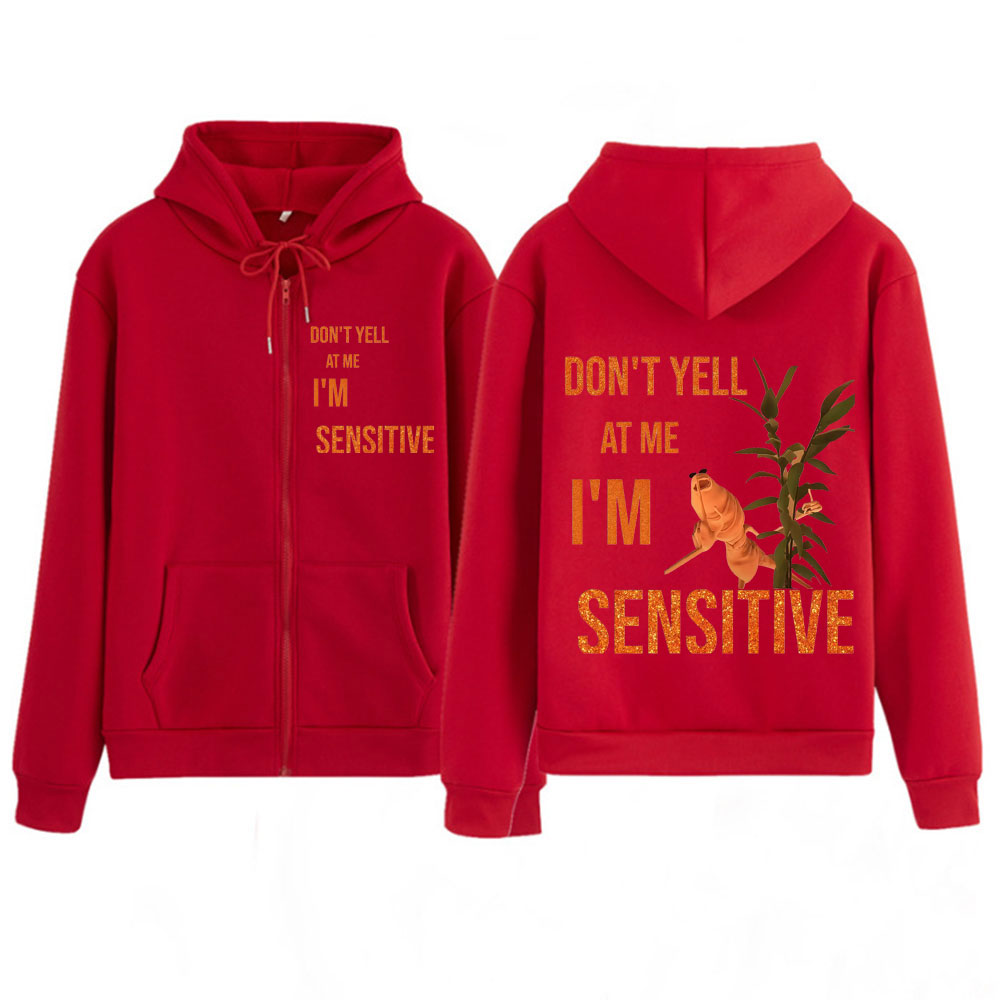 Marcus The Worm Don’t Yell At  - Mens Fashion Zip Up Hoodies recension och pris