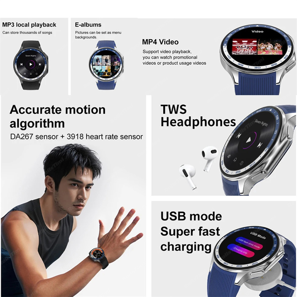 1.43 AMOLED Smart Watch 3D Sur - Men'S Fashion X recension och pris