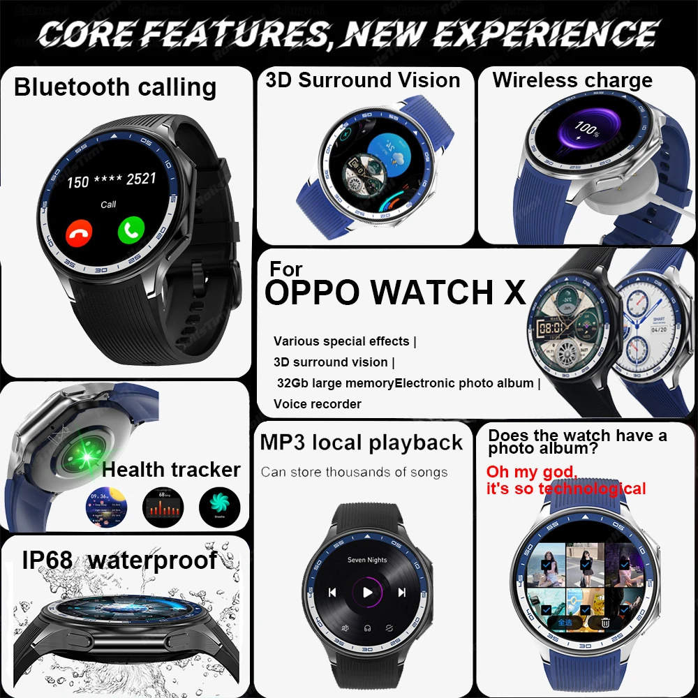 1.43 AMOLED Smart Watch 3D Sur - Men'S Fashion X recension och pris