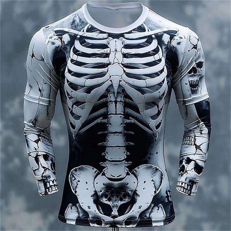 3D Print Skeleton Skulls Patte - Men'S Fashion T Shirts recension och pris