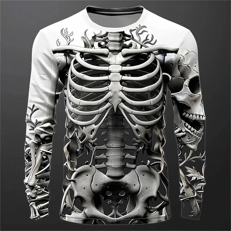 3D Print Skeleton Skulls Patte - Men'S Fashion T Shirts recension och pris