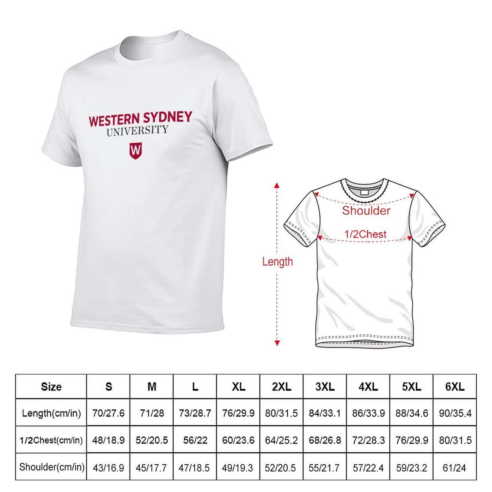 Western Sydney University T-Sh - Men'S Fashion Sydney recension och pris