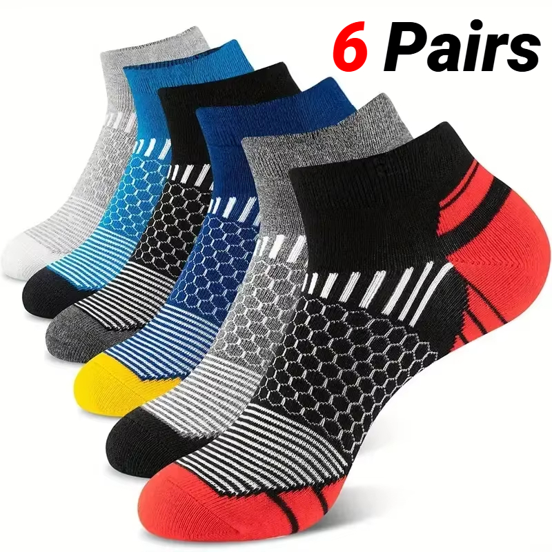 6 Pairs Men'S Short Sports Soc - Socks Ankle Men recension och pris