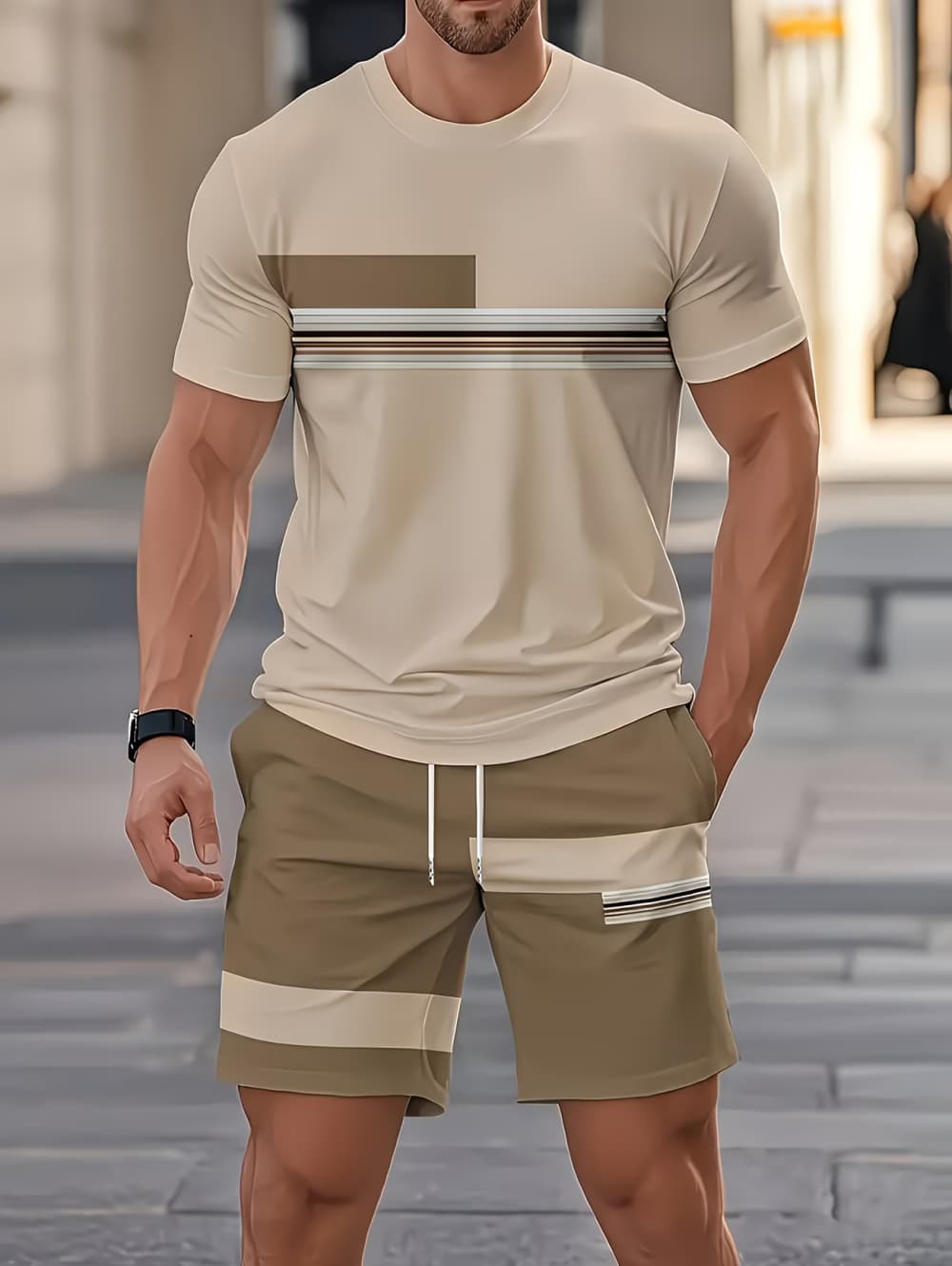 Men's Summer Sets Funny 3D Str - Men'S Fashion Videos recension och pris