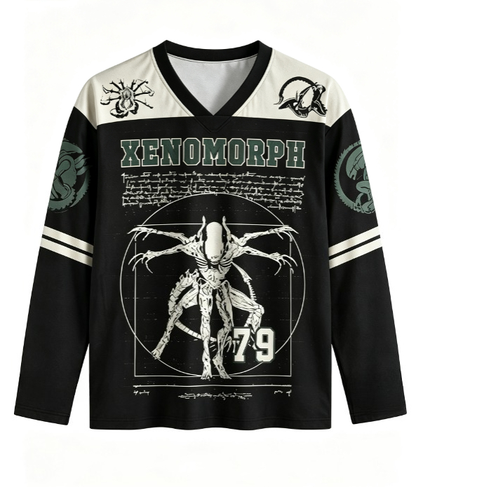 Unisex Vintage Xenomorph V Nec - Mens Fashion Summer recension och pris