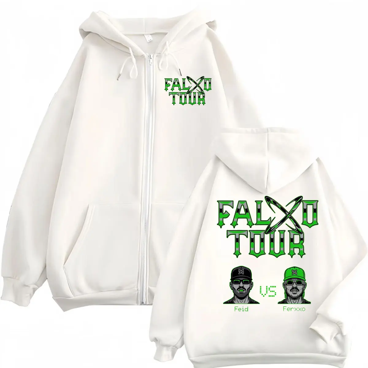 Feid Vs Ferxxo Falxxo Tour 202 - Mens Fashion Zip Up Hoodies recension och pris