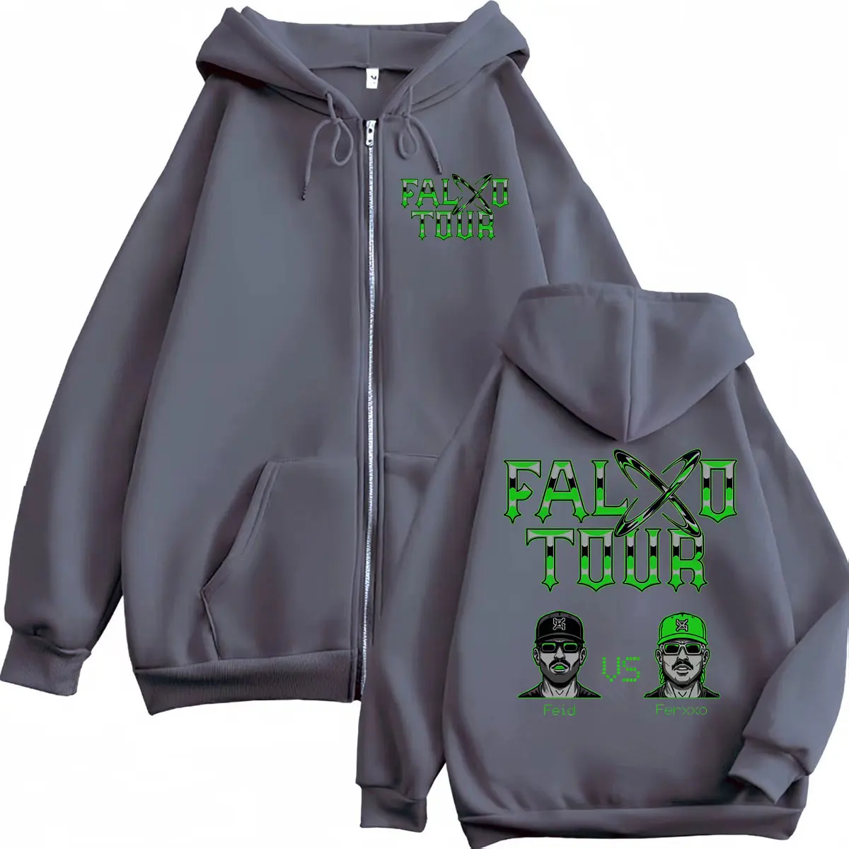 Feid Vs Ferxxo Falxxo Tour 202 - Mens Fashion Zip Up Hoodies recension och pris