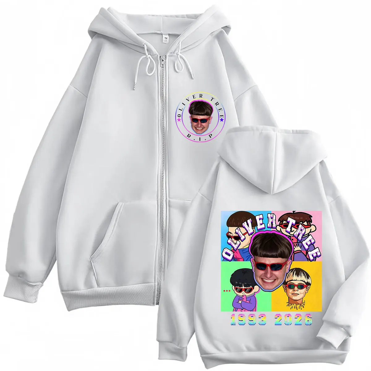 Oliver Tree Pop Rock Music 202 - Mens Fashion Zip Up Hoodies recension och pris