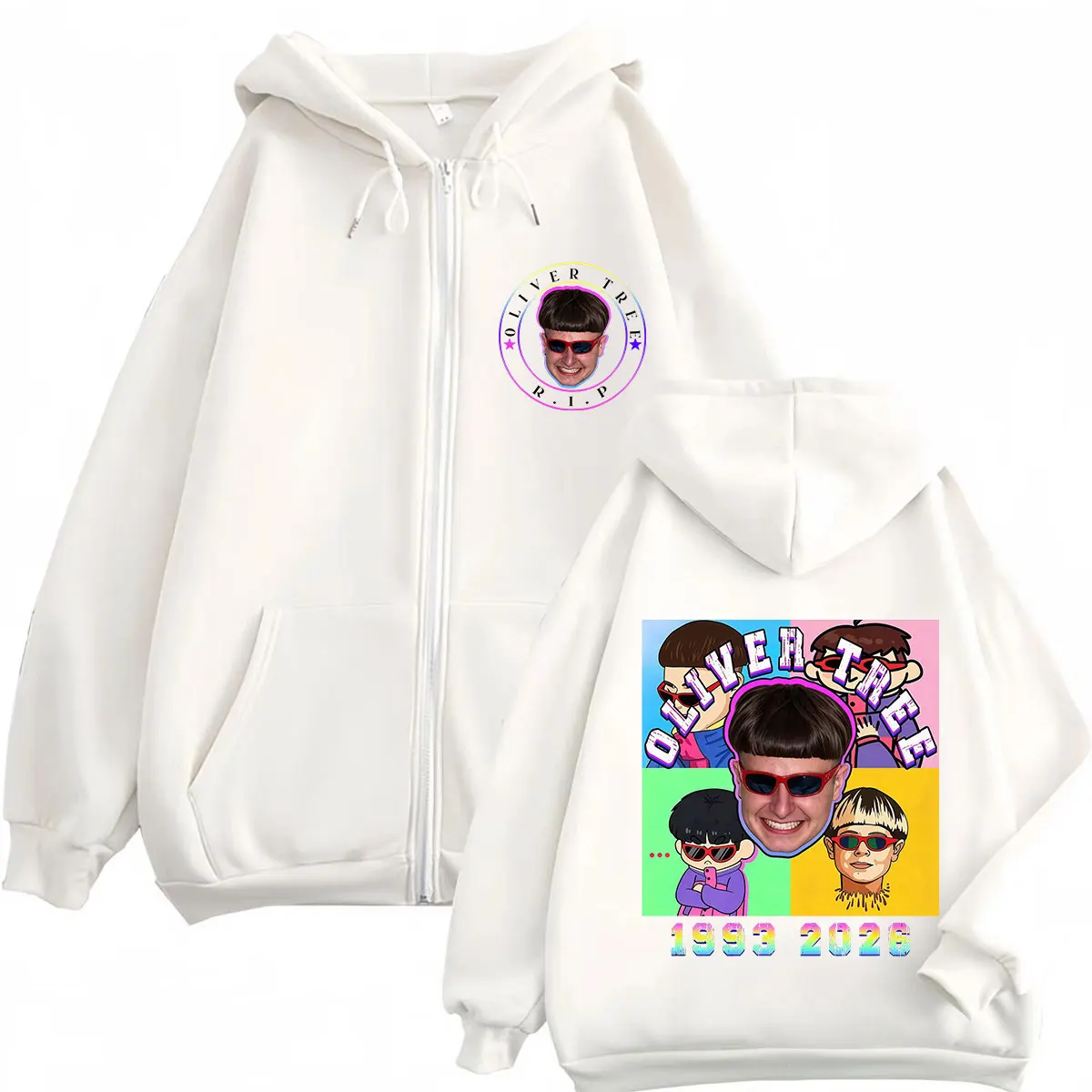Oliver Tree Pop Rock Music 202 - Mens Fashion Zip Up Hoodies recension och pris