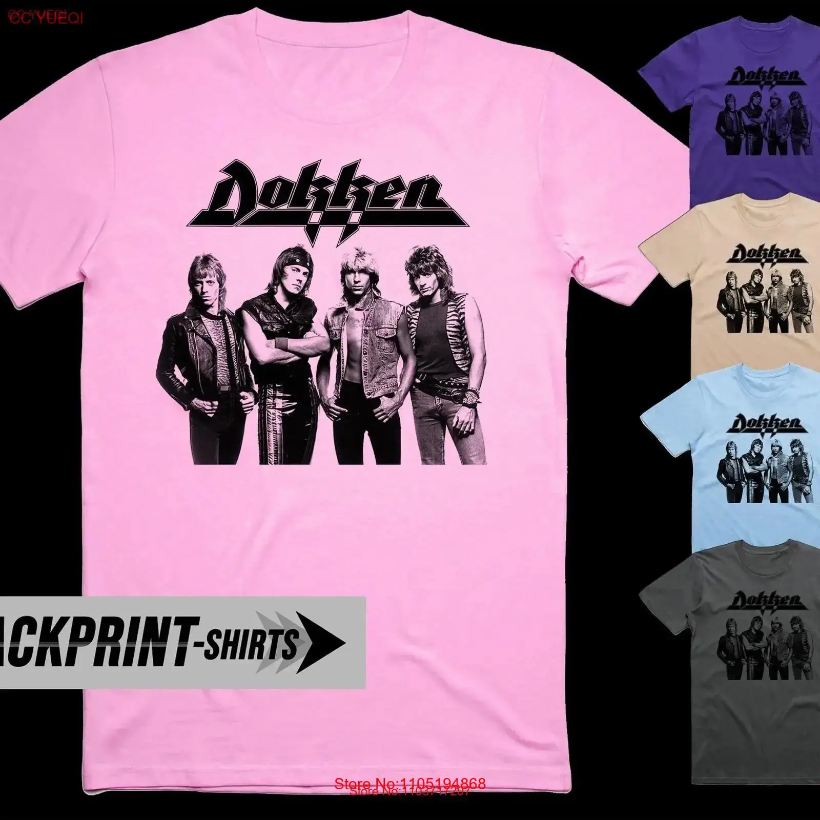 Dokken T Shirt cotton Men's al - Poster Men Fashion recension och pris